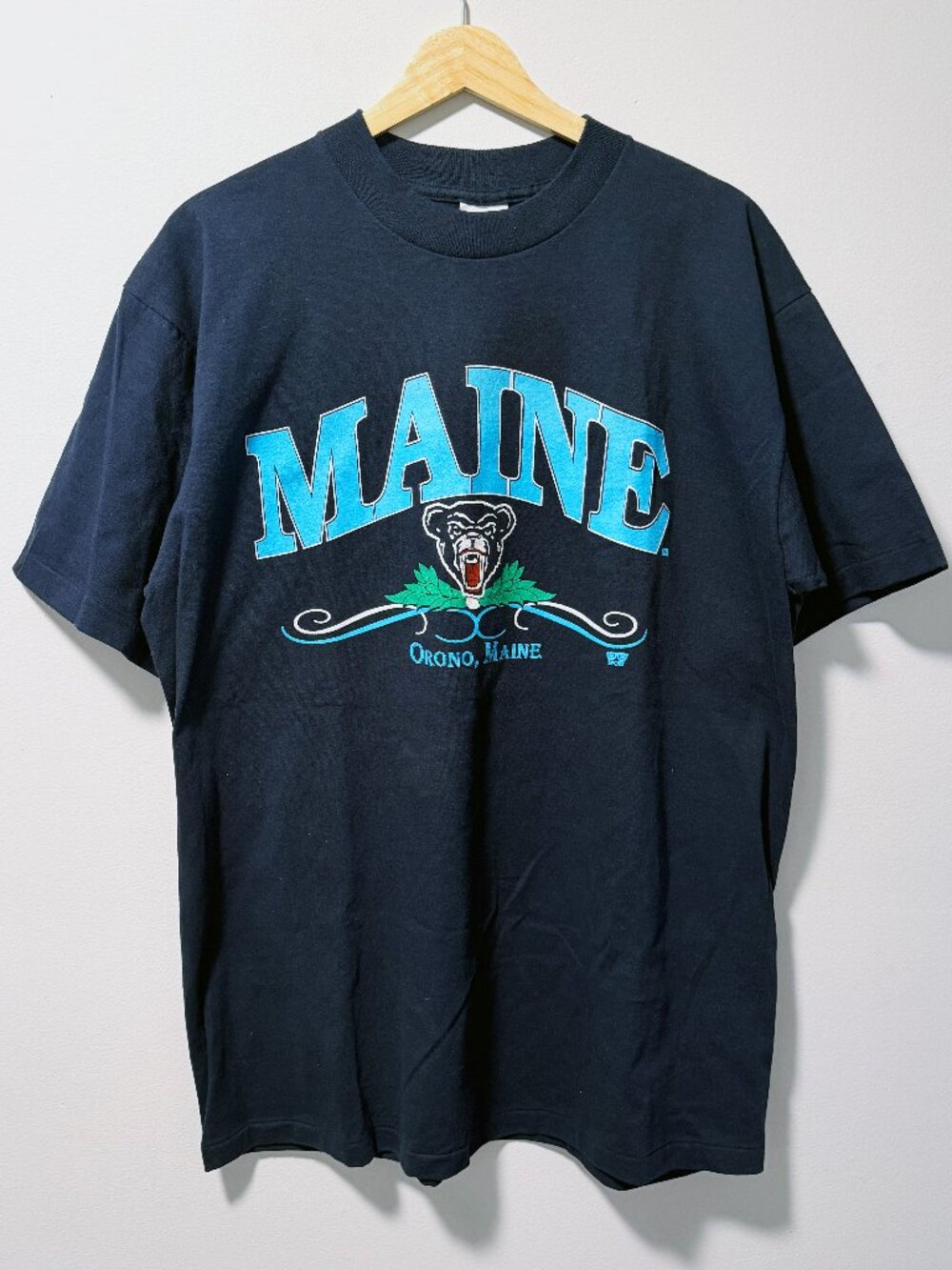 University of Maine Vintage College T Shirt 20/20 Sport Mens XL Single Stitch